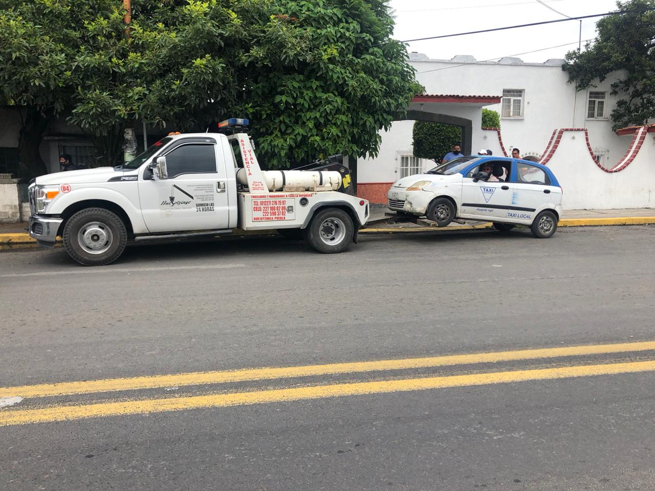 En operativo en Huejotzingo decomisan taxis y mototaxis