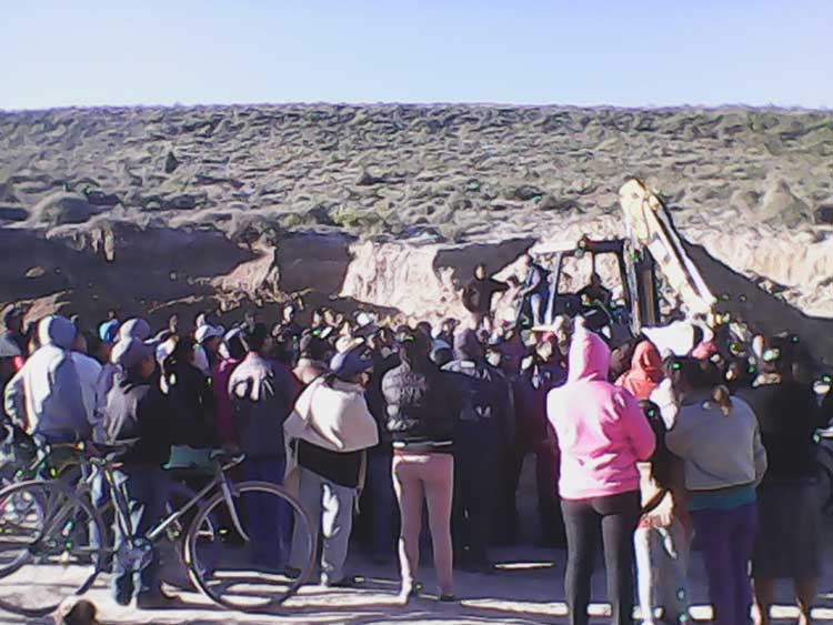 Saquean material pétro del cerro del Águila en Tecamachalco