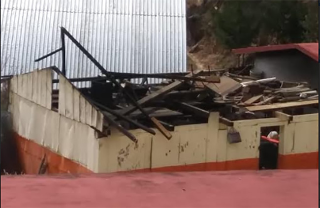 Vientos arrancan techos de comedores escolares en Tehuacán y Ajalpan