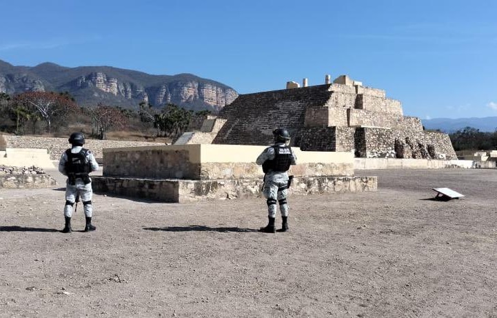Para evitar robos y daños, eleva GN vigilancia en zona arqueológica de Tehuacán