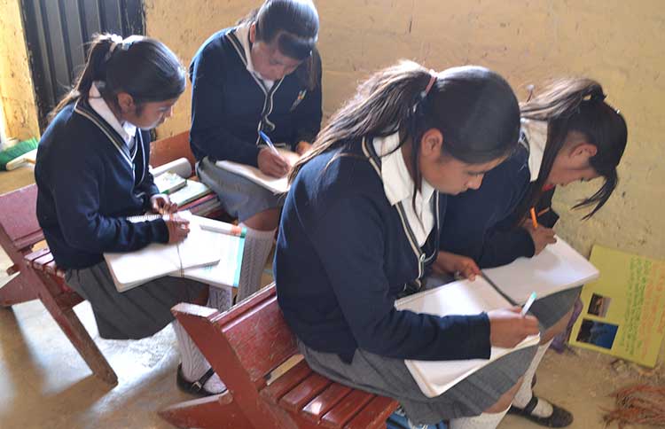 Una telesecundaria sin televisión, ni libros, ni butacas funciona en Zautla