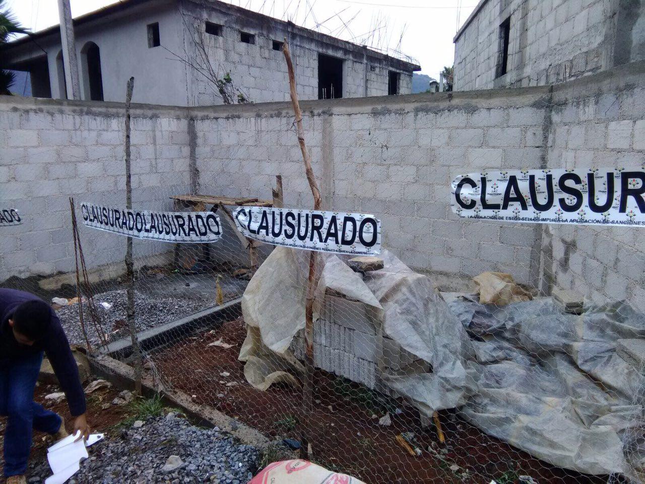 Anuncian clausura de construcciones sin permiso en Huauchinango