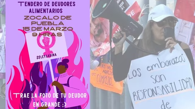 Se presenta Ley Sabina en Puebla: activistas y madres harán tendedero de deudores alimentarios