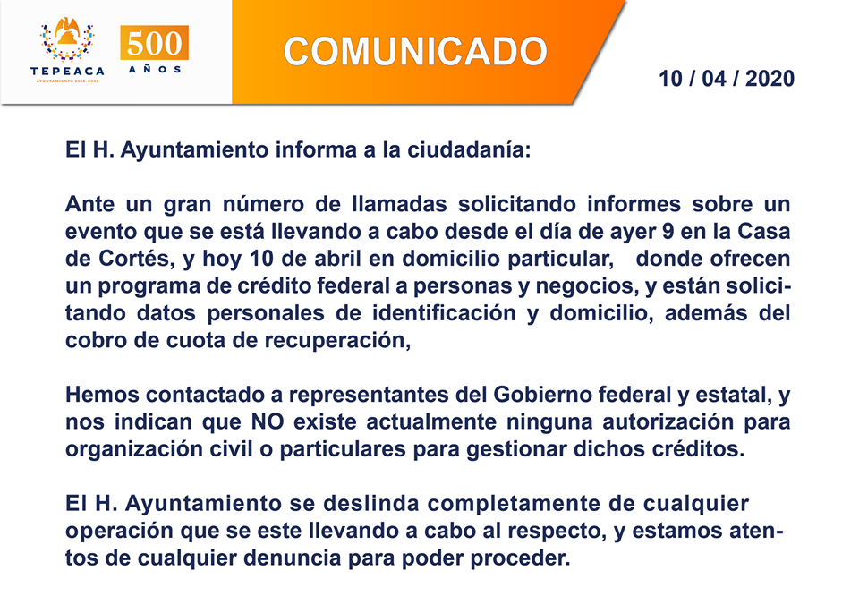 Se aprovechan de contingencia para defraudar en comercios de Tepeaca