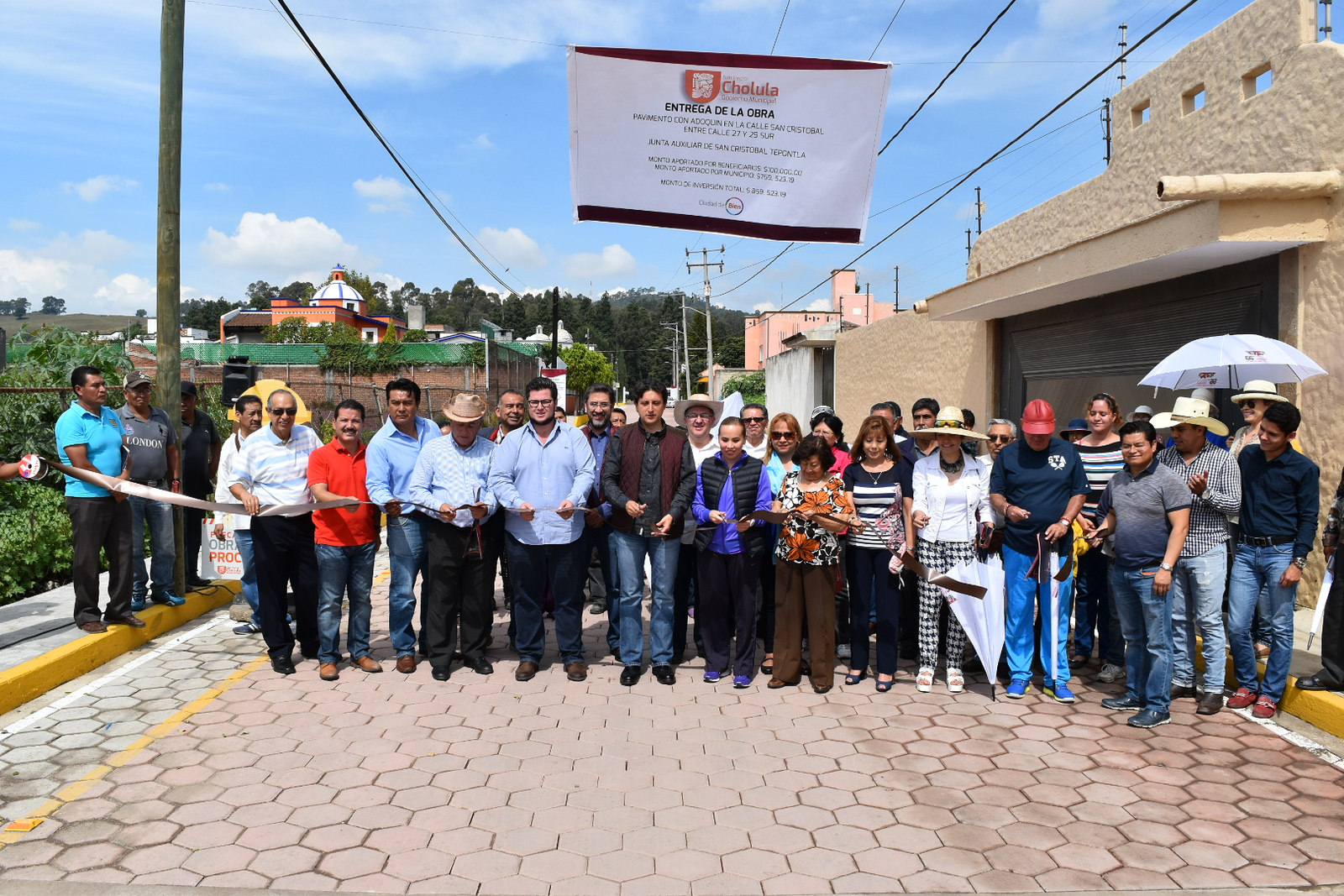 Inician obras por 5 mdp en juntas auxiliares de San Pedro Cholula