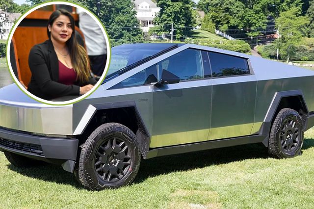 Diputada morenista genera controversia por paseo en un Tesla Cybertruck