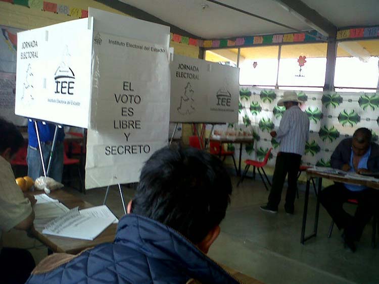 Sin incidentes mayores concluyen elecciones en la región de Texmelucan