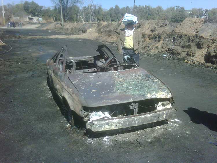 Abandonados, después de 9 años, deudos de explosión en Texmelucan