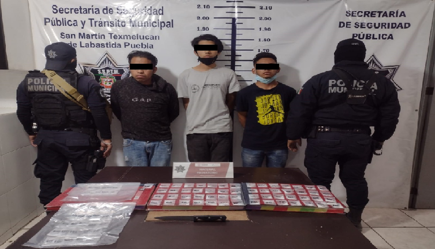 Gobierno de Texmelucan detuvó a tres personas en Santa María Moyotzingo