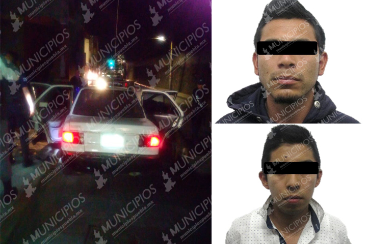 Intentaban asaltar automovilista y fueron detenidos en Teziutlán