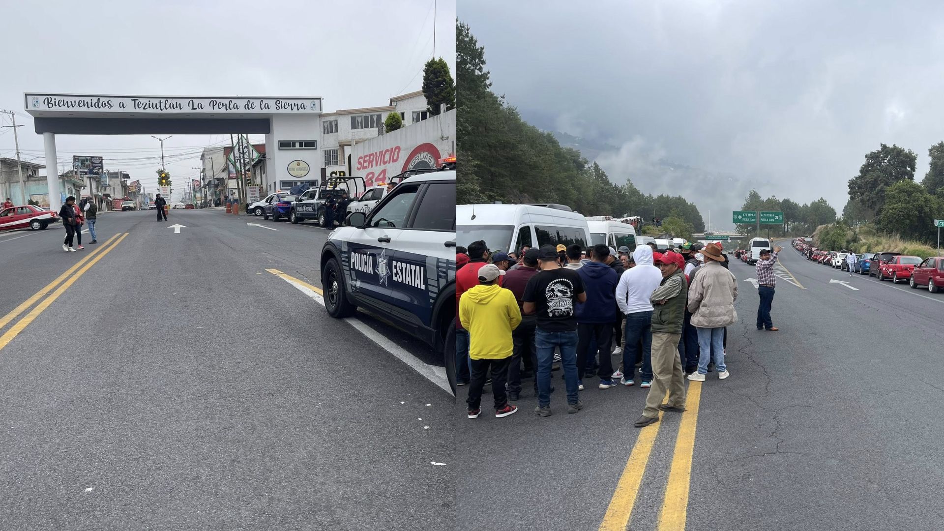 En Teziutlán, transportistas se movilizaron y bloquearon accesos al municipio 