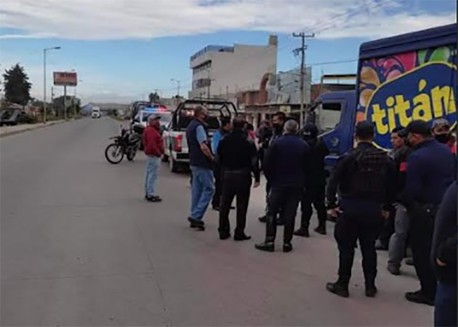 Recuperan en Amozoc camión de refrescos robado en la Puebla-Orizaba