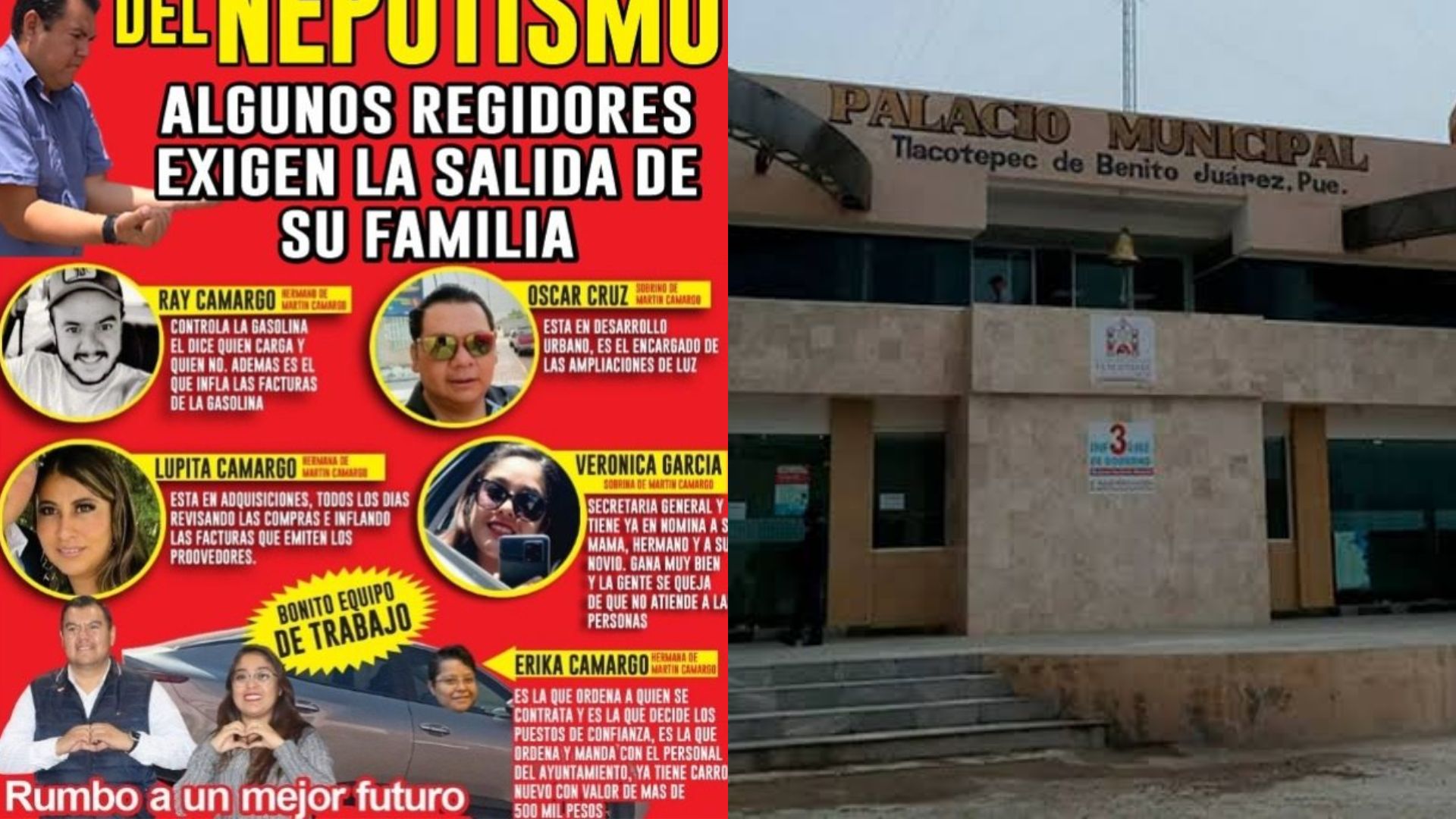 En Tlacotepec, acusan al alcalde de presuntamente tener a familiares en nómina
