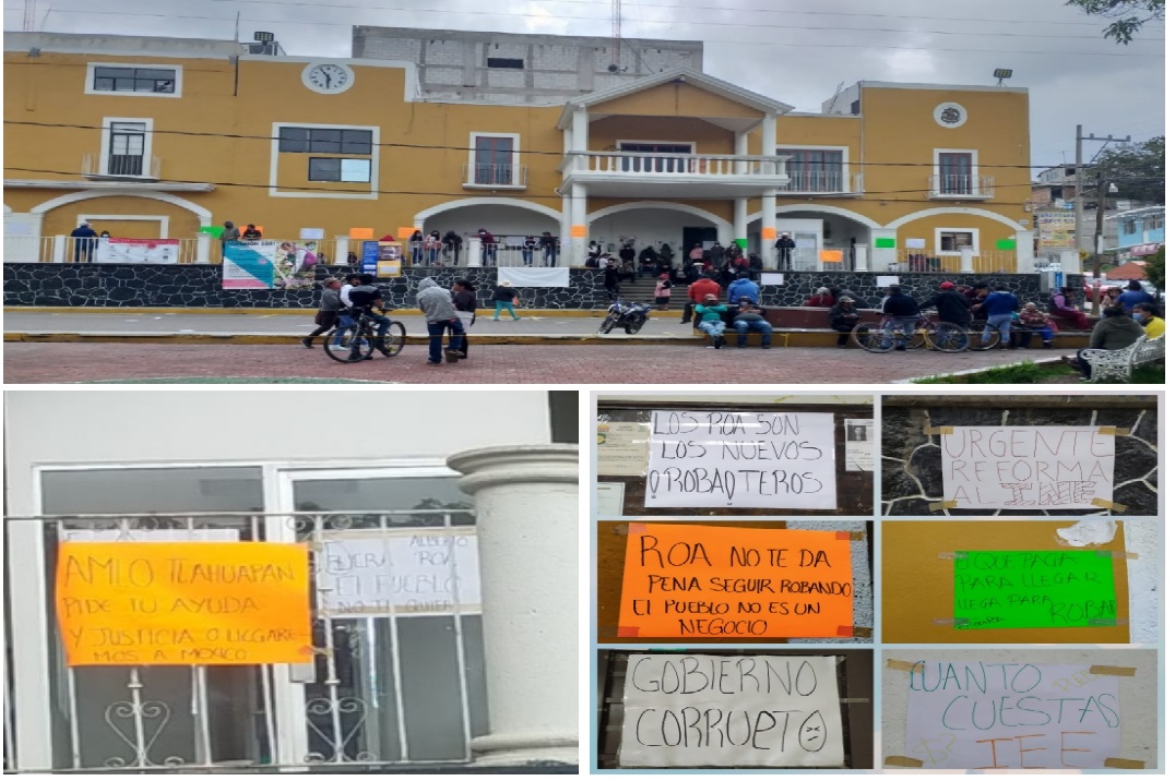 Vecinos de Tlahuapan toman alcaldía por resultado electoral