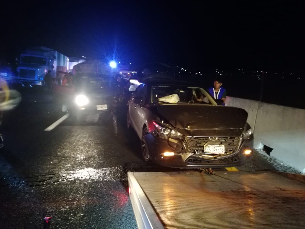 Reabren autopista México-Puebla; hubo 5 lesionados