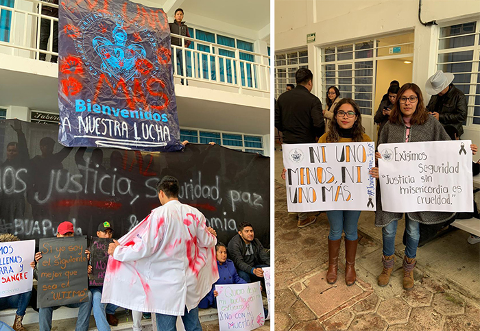 Estudiantes de varias regiones del estado salen a las calles a exigir justicia y seguridad