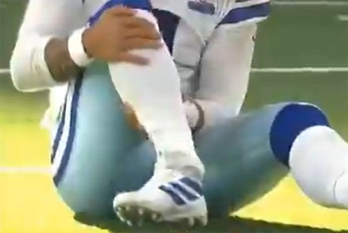 VIDEO Dak Prescott sufre impactante lesión en el tobillo ante Gigantes