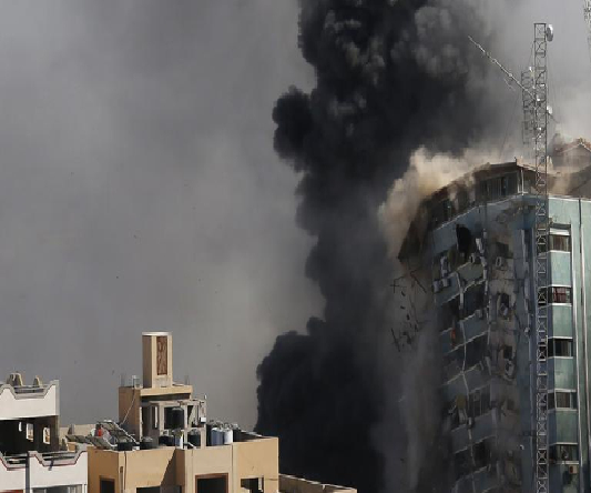 La agencia de noticias AP en Gaza, fue bombardeada  por el Ejército israelí 