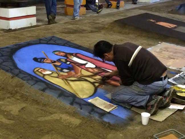 La tradición de las alfombras de Semana Santa en Acatzingo