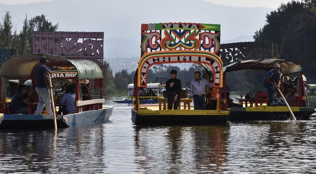 Una nieve en Xochimilco