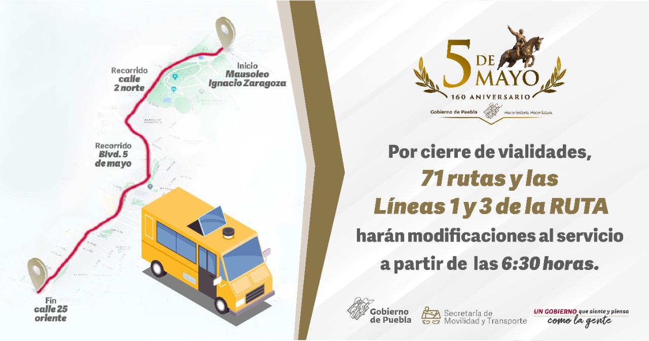 Anuncia SMT adecuaciones al transporte público