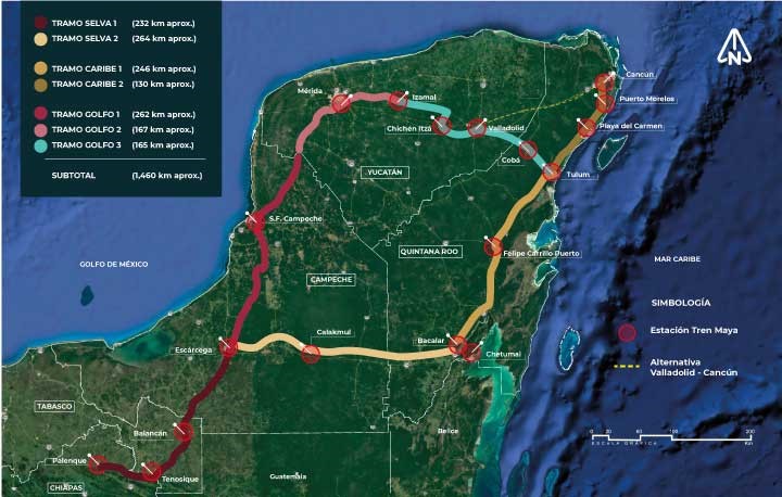 Podría cancelarse Tren Maya de Xpujil a Chetumal: AMLO