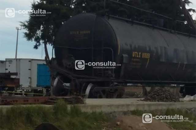 Se descarrila vagón que transportaba amoniaco en Cañada Morelos
