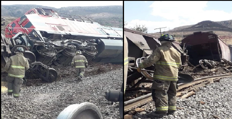 Se descarrila grúa por segunda ocasión, de un tren en Zacatecas; reportan un herido