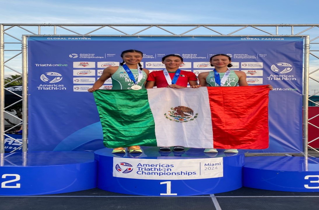 México gana tres medallas en el Campeonato de las Américas de Triatlón