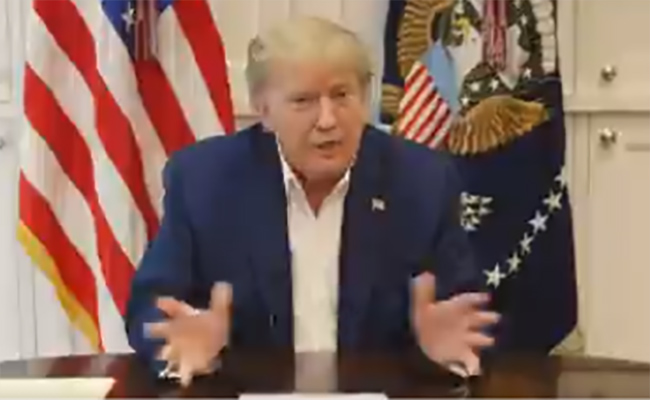 Me encuentro mejor y pronto volveré: Trump