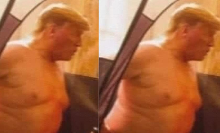 Redes sociales explotan por foto de Donald Trump desnudo