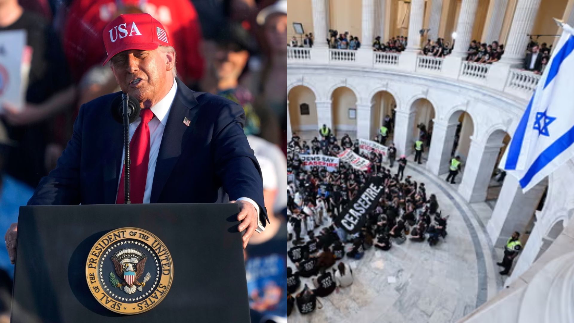 Señalan a Donald Trump por usar término antisemita durante un discurso en Iowa