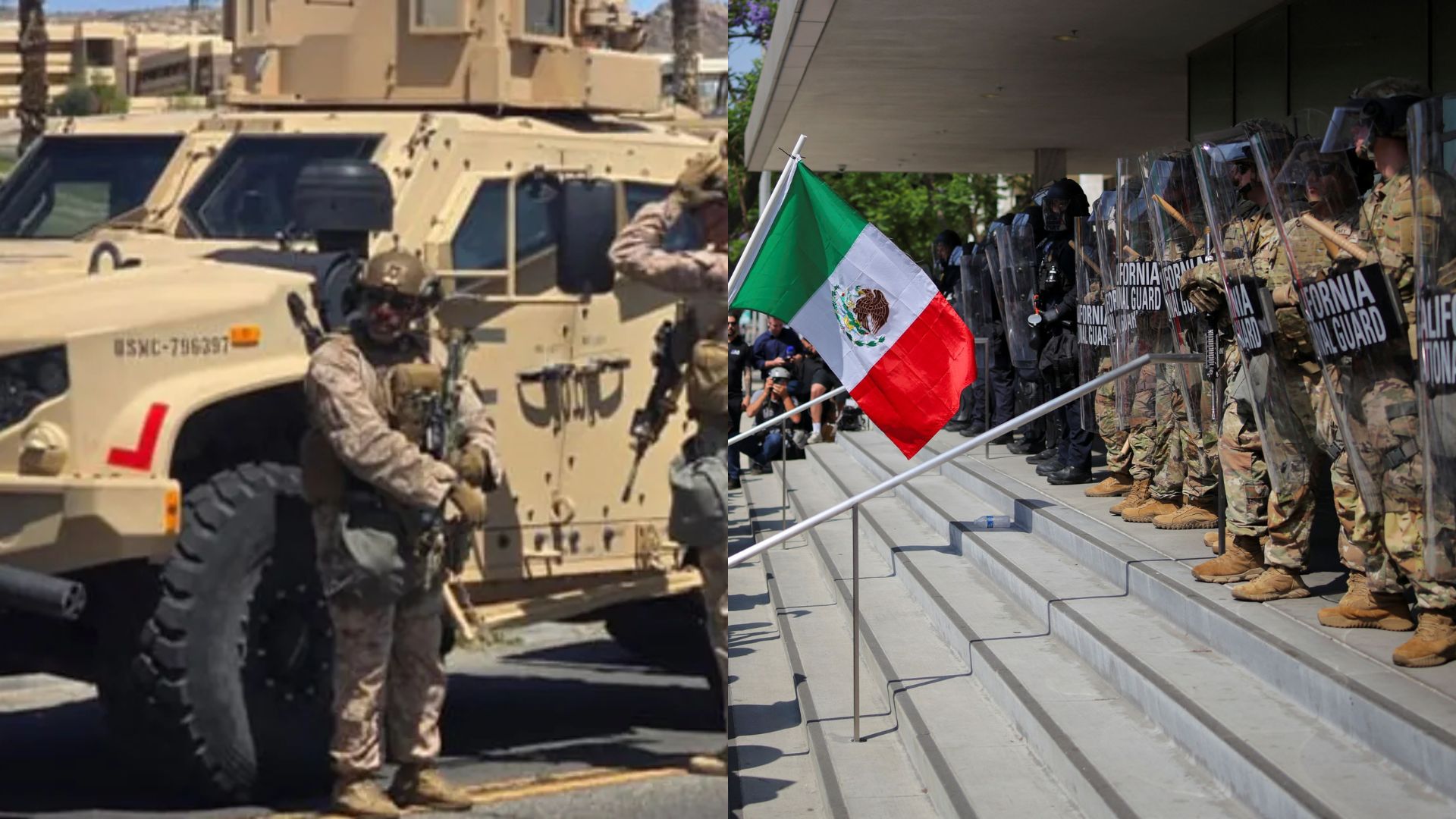 Trump despliega 200 marines para someter y atacar a manifestantes en California 