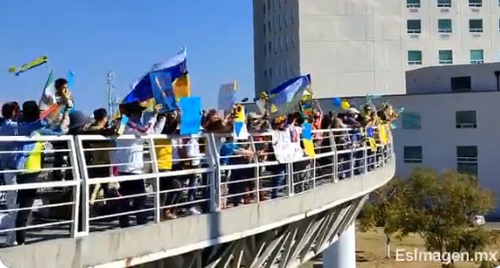 VIDEO Desde Puebla, europeos piden por la paz en Ucrania