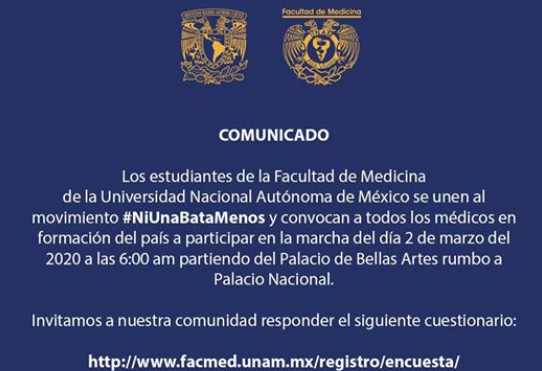 Convoca UNAM a marcha nacional en apoyo de estudiantes de la BUAP 