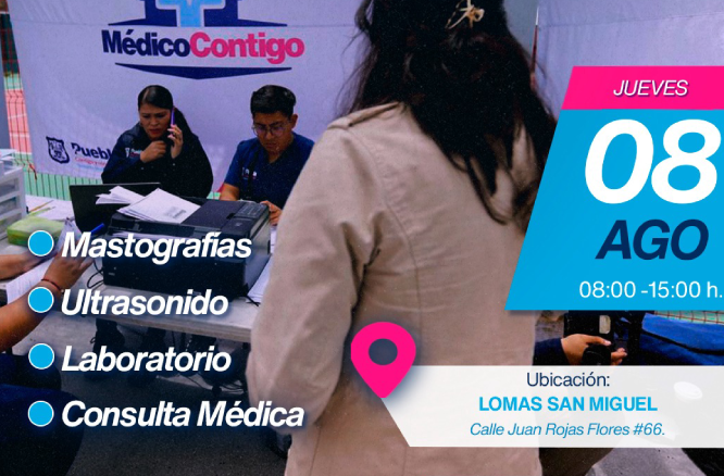 Unidades Preventivas de Salud ofrecerán servicios en Lomas de San Miguel y Los Héroes