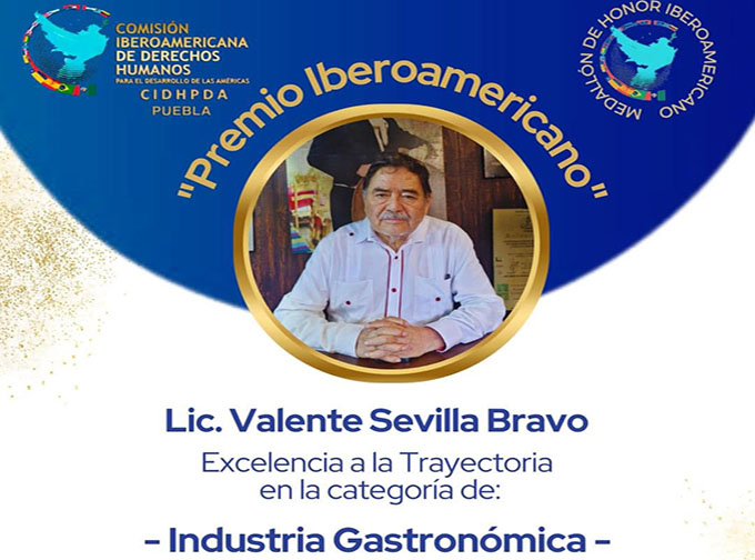 Nominan a empresario gastronómico atlixquense a premio iberoamericano 