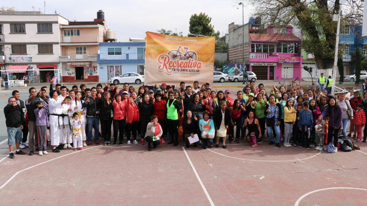 Habilitan Vía Recreativa Puebla en San Sebastián de Aparicio