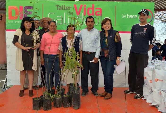 Entregan 240 árboles frutales en San Sebastián Tepalcatepec