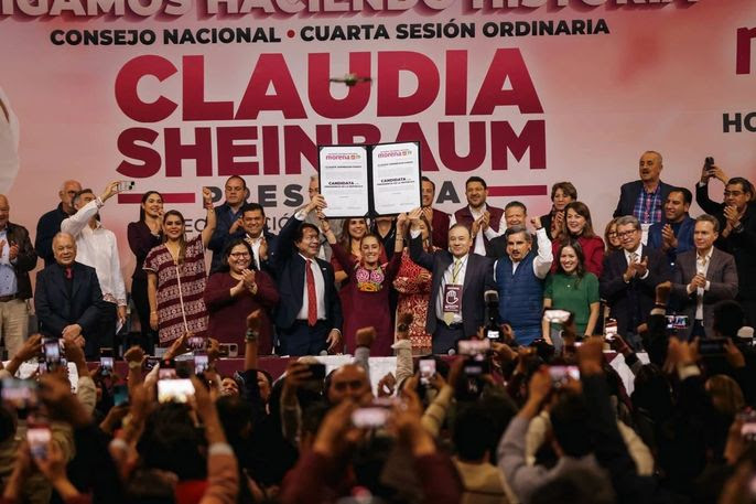 Consejo Nacional de Morena declara a Sheinbaum candidata a la presidencia de México