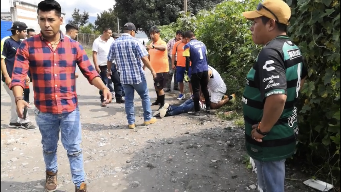 Fue a un partido de fútbol y recibió un disparo en la nalga en Atlixco