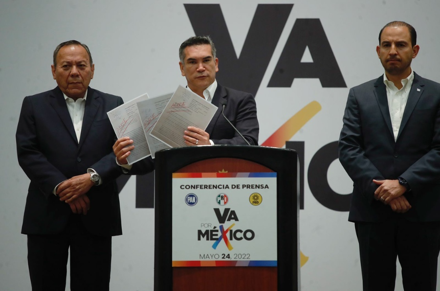 PRI, PAN y PRD confirman alianza Va por México para elecciones en el Edomex y Coahuila