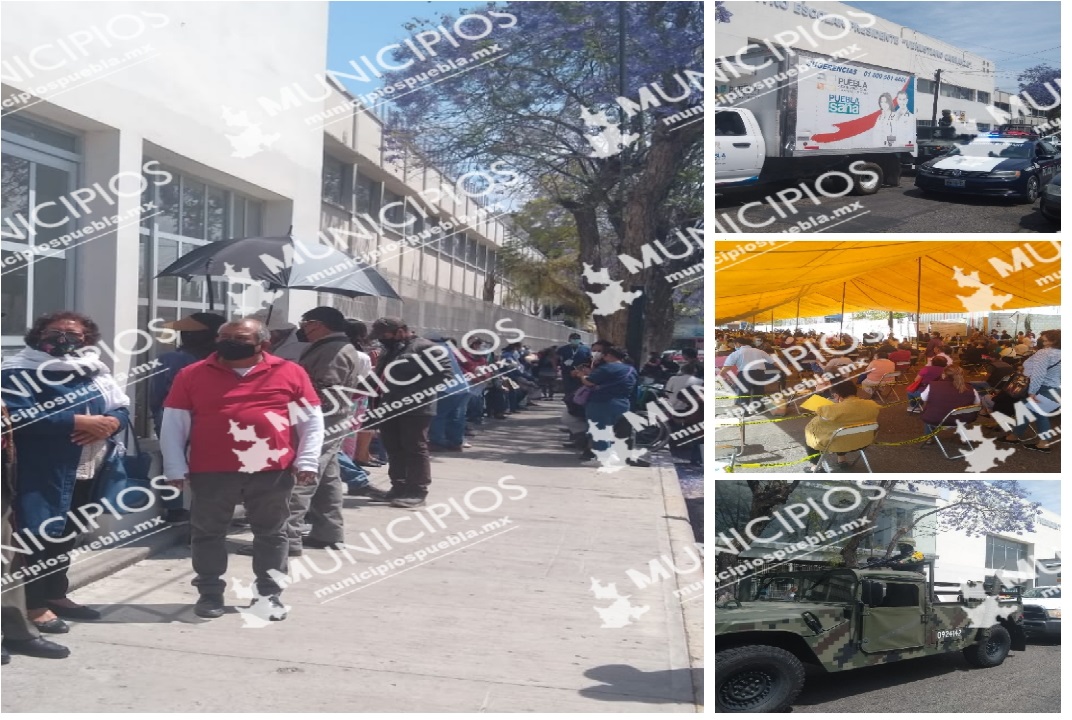 Con un retraso de cinco horas inicia vacunación contra Covid19 en Tehuacán