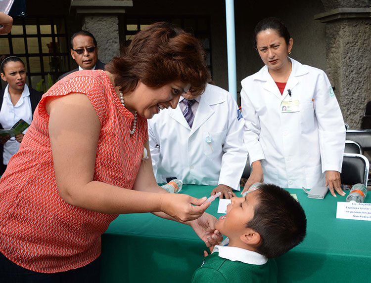 Realizan Semana Nacional de Vacunación en San Pedro