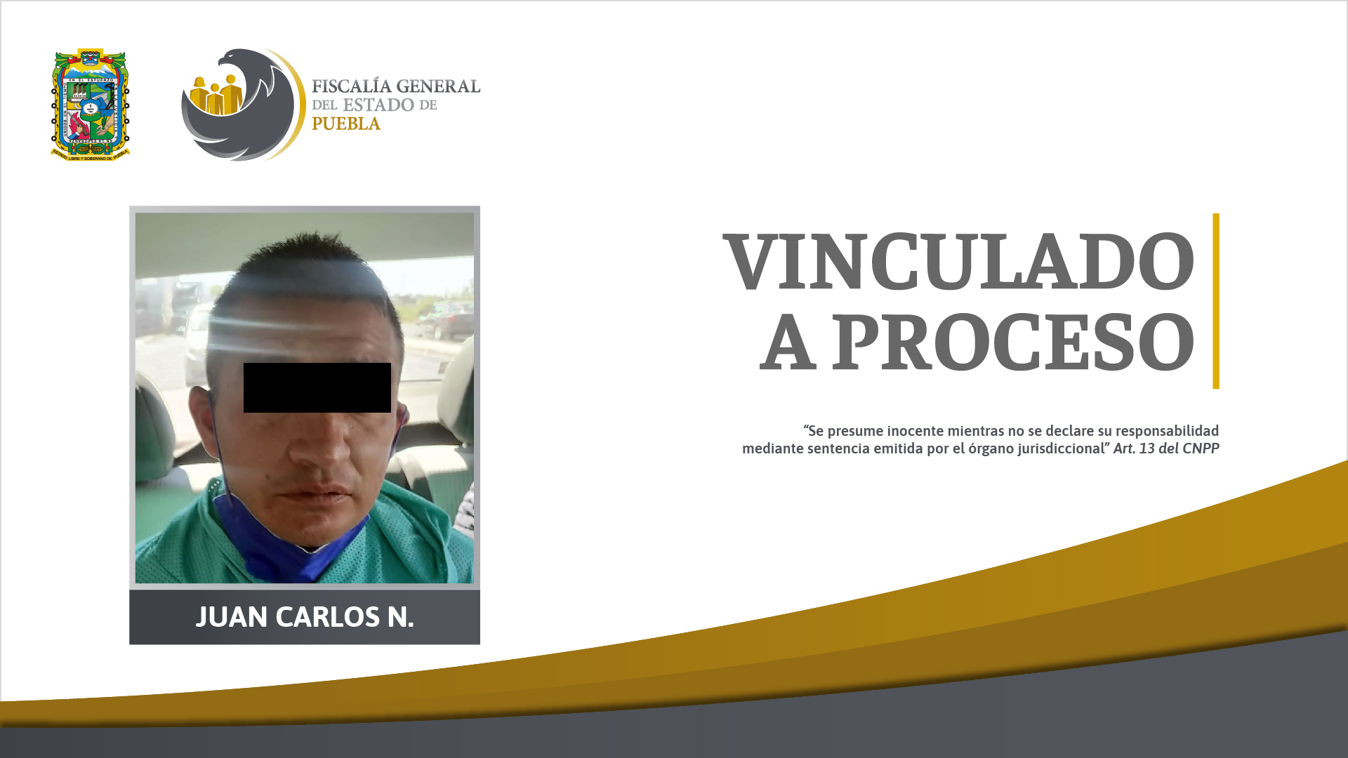 Encarcelan a Juan Carlos por robar dinero de predial en Amalucan