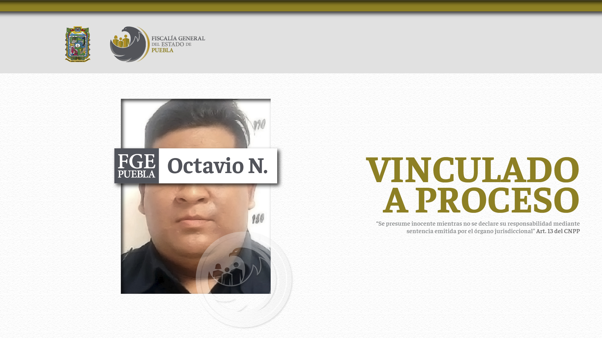 Vinculan a proceso a policía estatal por muerte de un niño en Acajete