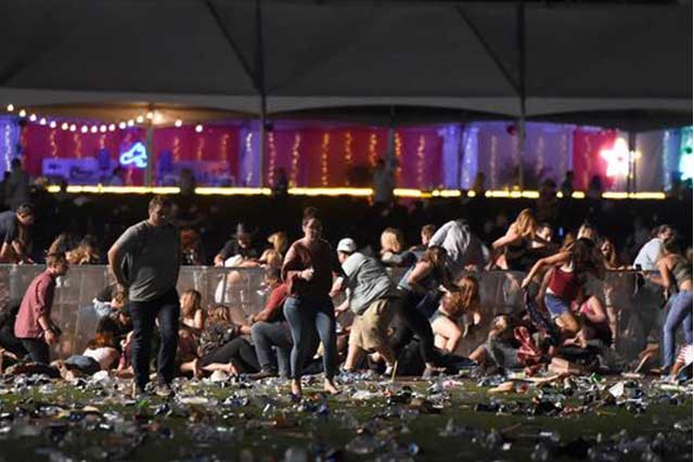 Graban en video el momento en que inició la masacre en Las Vegas