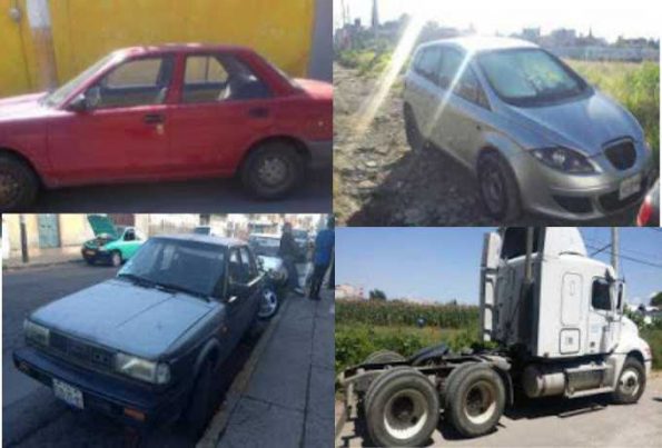 SSP recupera 6 vehículos robados en Puebla        