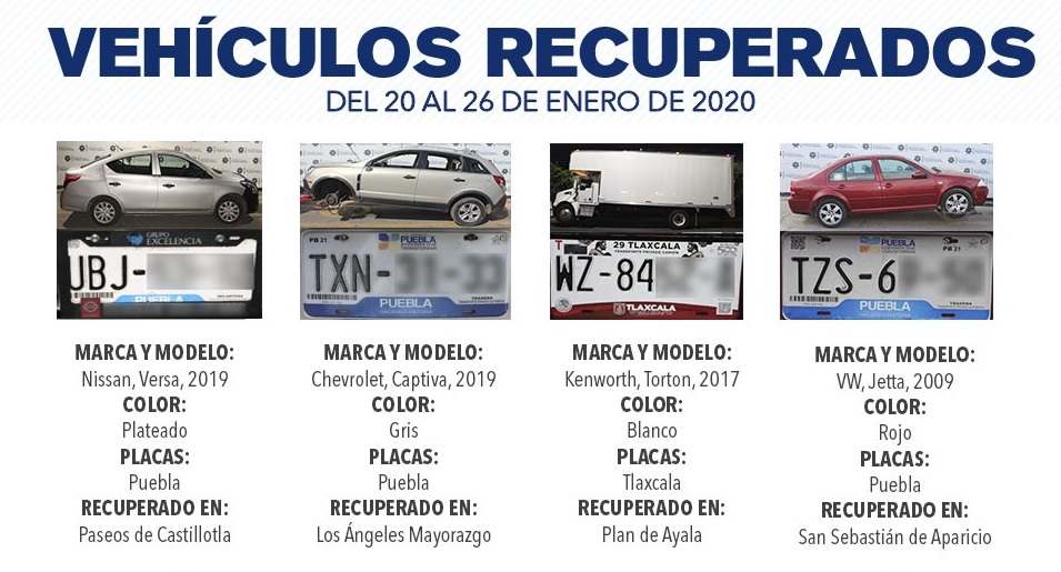 Remiten en la capital 16 vehículos al Ministerio Público