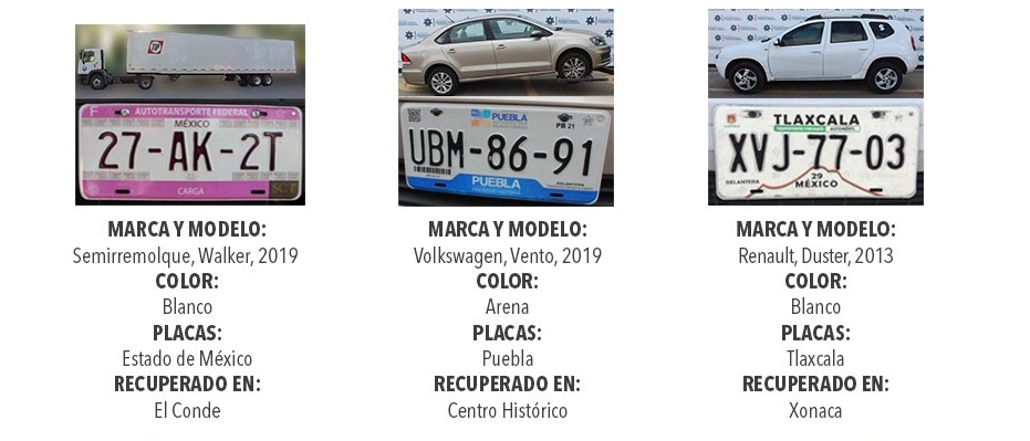 Recuperan seis vehículos robados